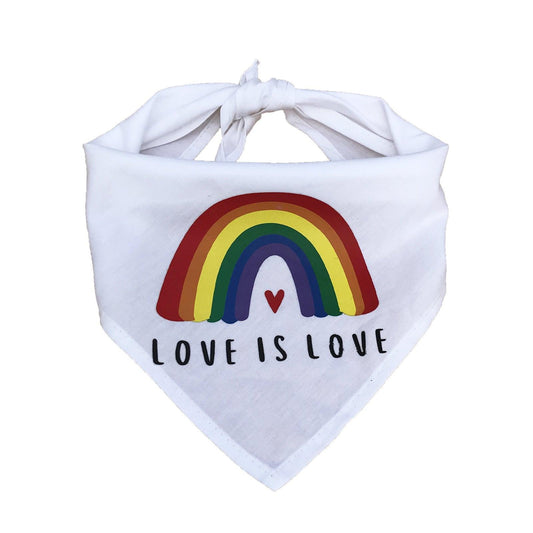 Foba Paws | Rainbow Q Pet Lip Scarf Pride Month Festival Headband - Foba Paws: Terrier Haven