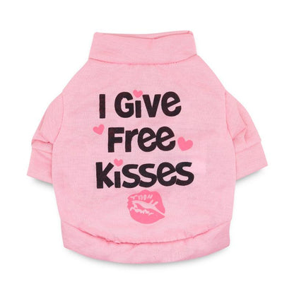 Foba Paws | Summer "I GIVE FREE KISS" pet hoodie - Foba Paws: Terrier Haven