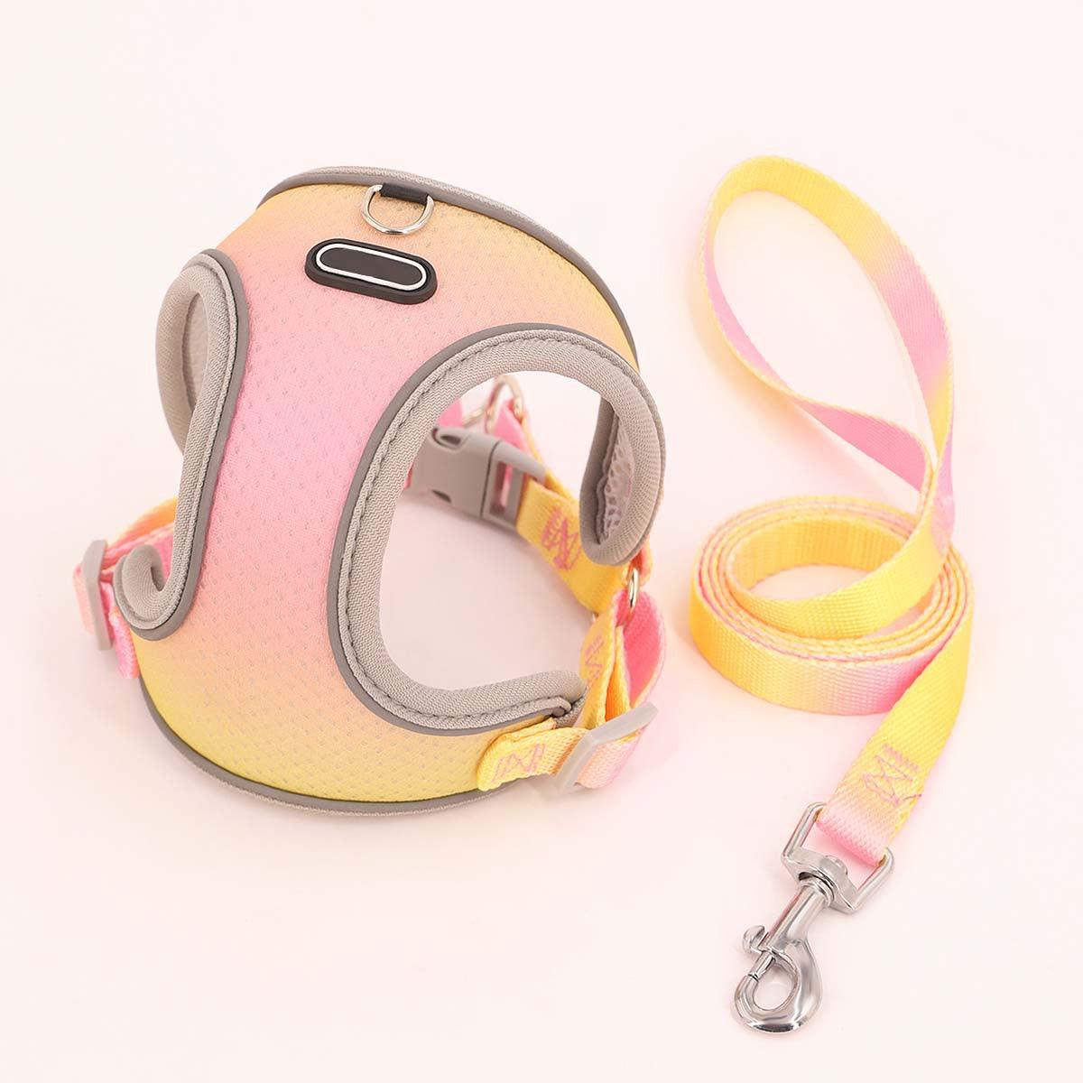 Foba Paws｜Rainbow Q- Rainbow Barbie Dog Chest Protection Vest Harness Leash - Foba Paws: Terrier Haven