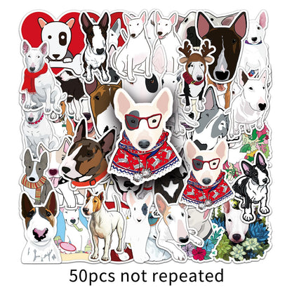 Foba Paws | 50 Bull Headed Terrier Stickers Foba Paws: Terrier Haven