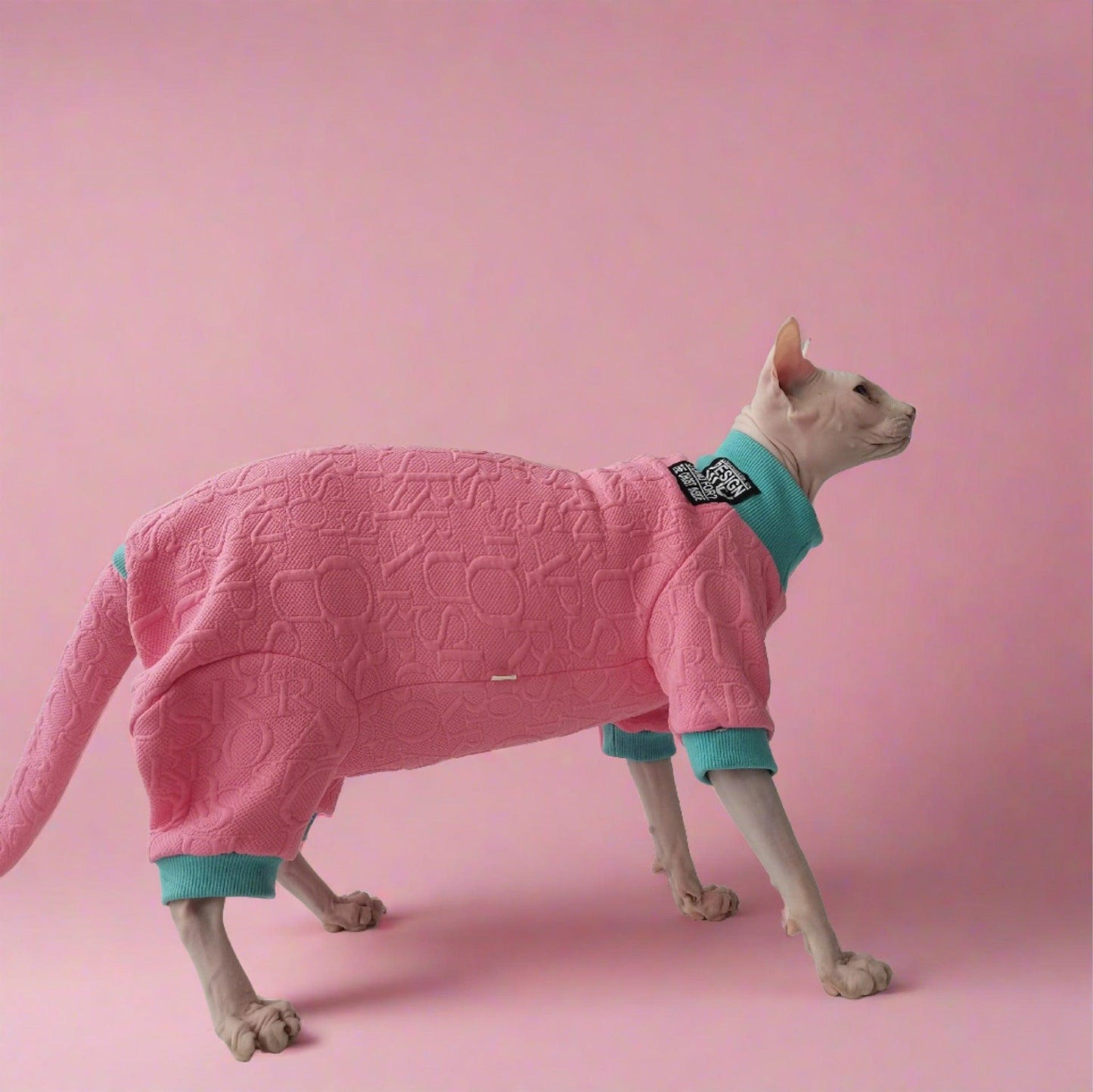 Foba Paws｜Pinky Power-Barbie Pink Four-Legged Sweetheart Sphinx Hairless Cat Clothes - Foba Paws: Terrier Haven