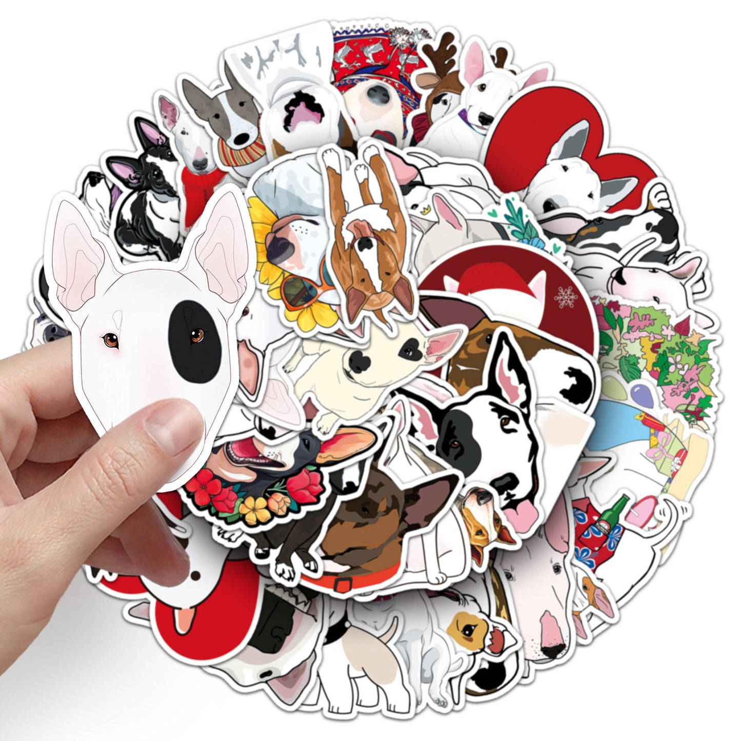 Foba Paws | 50 Bull Headed Terrier Stickers Foba Paws: Terrier Haven