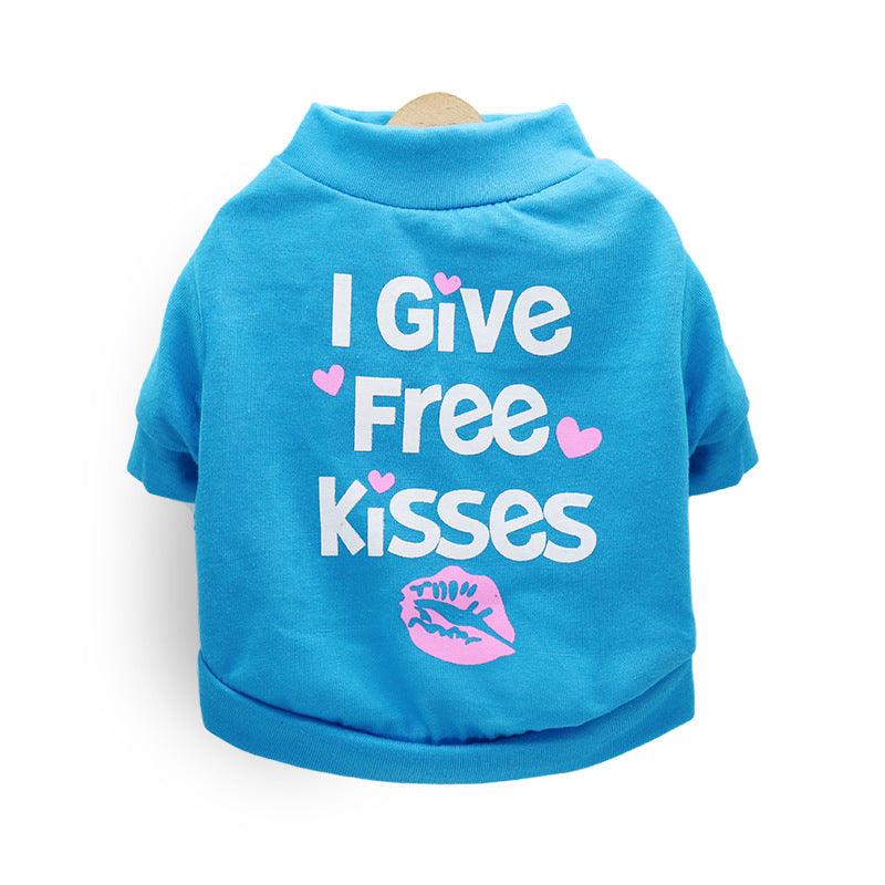 Foba Paws | Summer "I GIVE FREE KISS" pet hoodie - Foba Paws: Terrier Haven