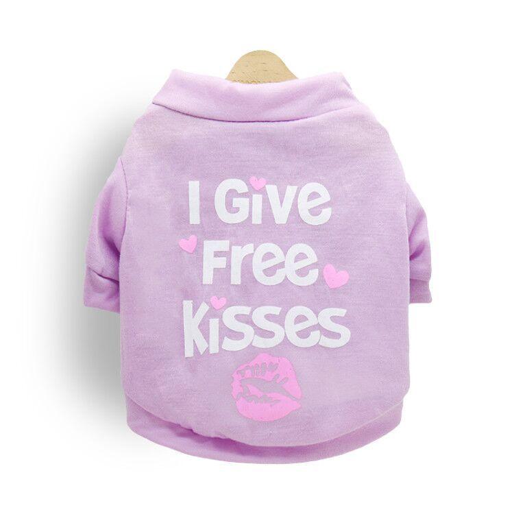 Foba Paws | Summer "I GIVE FREE KISS" pet hoodie - Foba Paws: Terrier Haven