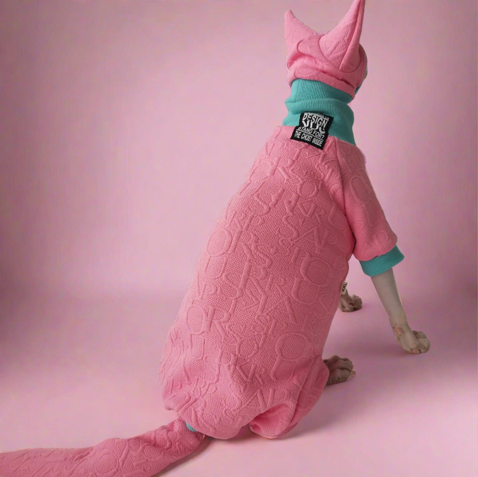 Foba Paws｜Pinky Power-Barbie Pink Four-Legged Sweetheart Sphinx Hairless Cat Clothes - Foba Paws: Terrier Haven