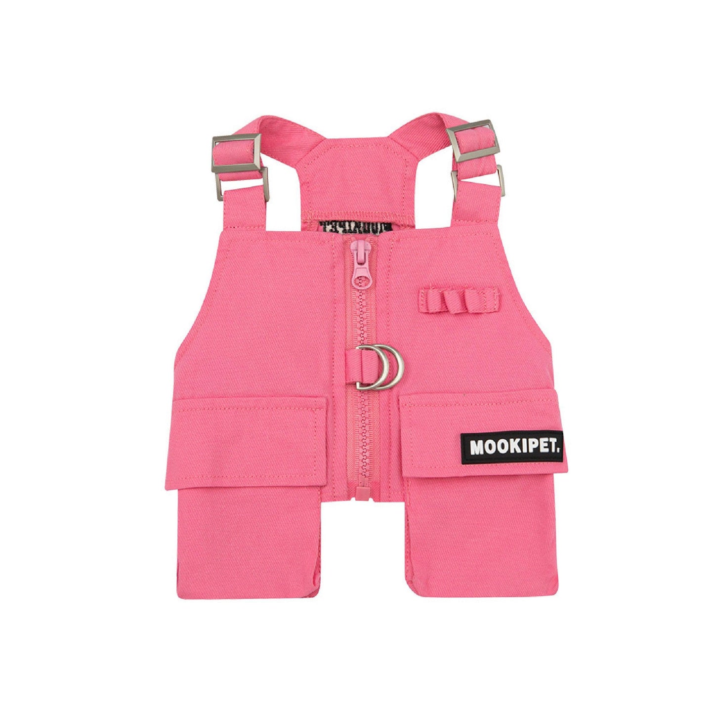 Foba Paws | Pinky Power-Barbie Princess Pet Fashion: Spring/Summer Pink Denim Vest - Foba Paws: Terrier Haven