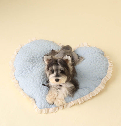 Foba Paws｜LOVE IS LOVE - Pet Barbie Pink Home Heart-shaped Cotton Mat - Foba Paws: Terrier Haven