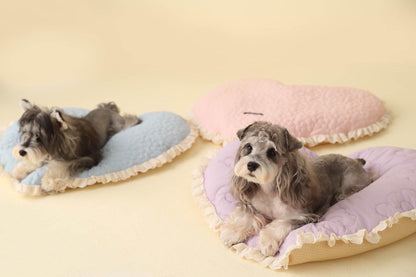 Foba Paws｜LOVE IS LOVE - Pet Barbie Pink Home Heart-shaped Cotton Mat - Foba Paws: Terrier Haven