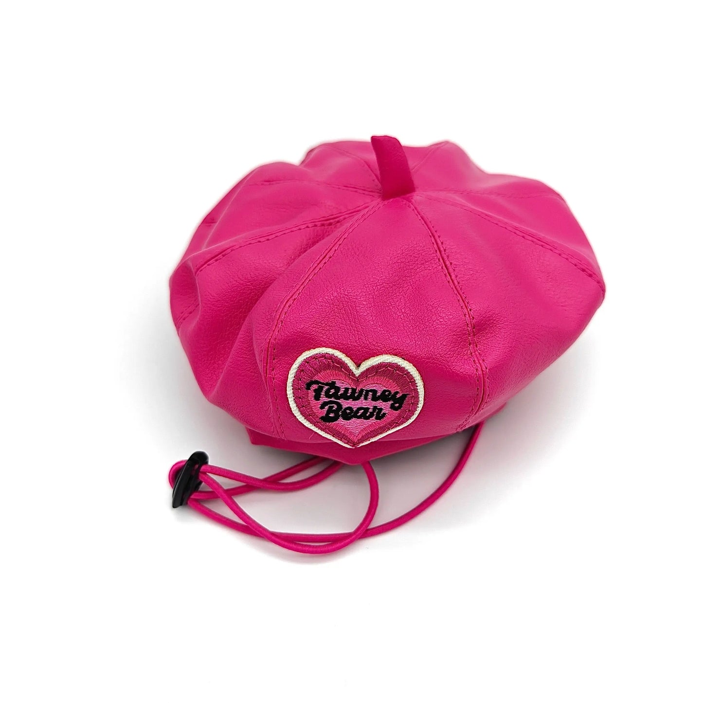 Foba Paws｜LOVE IS LOVE- Puppy Girl Barbie Pride Pink heart Beret Hat - Foba Paws: Terrier Haven