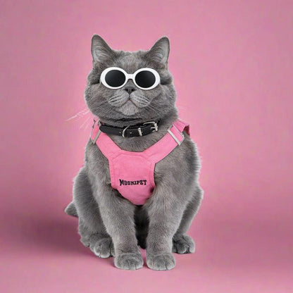 Foba Paws | Pinky Power-Barbie Princess Pet Fashion: Spring/Summer Pink Denim Vest - Foba Paws: Terrier Haven