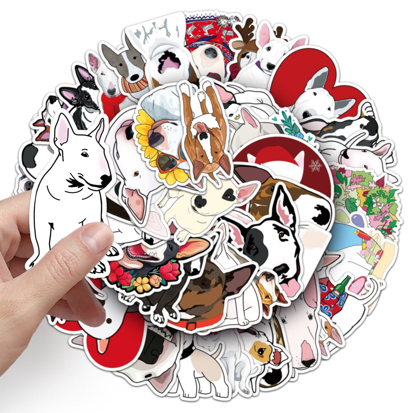 Foba Paws | 50 Bull Headed Terrier Stickers Foba Paws: Terrier Haven