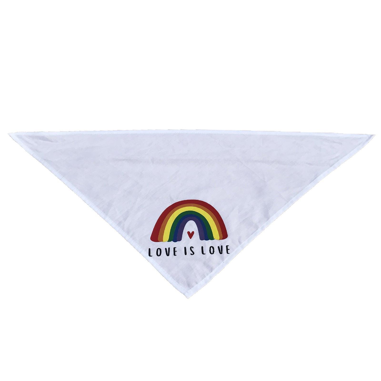 Foba Paws | Rainbow Q Pet Lip Scarf Pride Month Festival Headband - Foba Paws: Terrier Haven